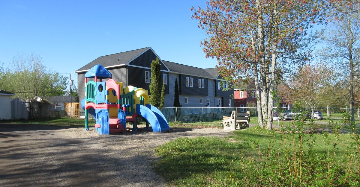Cornerstone playground Playground at Cornerstone Co-operative Housing